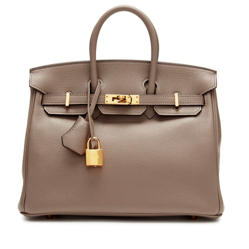 Reluxe Vintage Hermès Birkin 25 Gris Asphalt Novillo