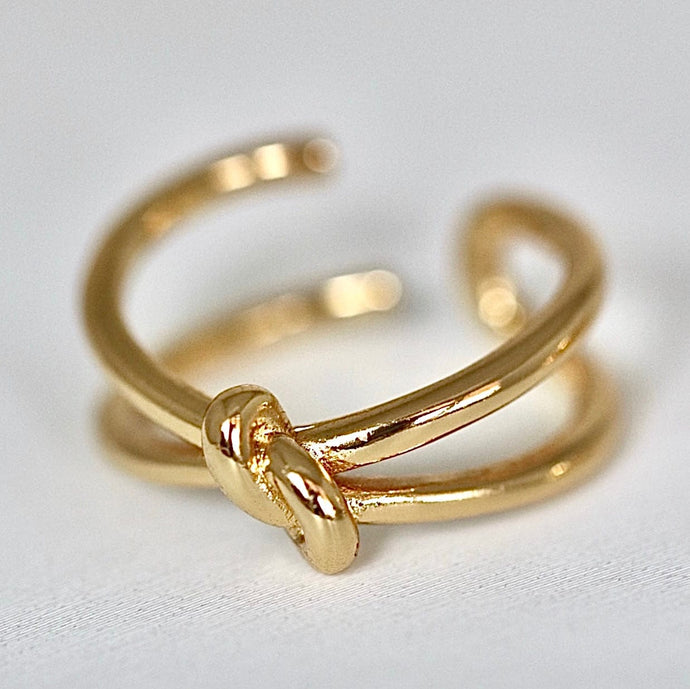 Reluxe Vintage Knot Ring Gold