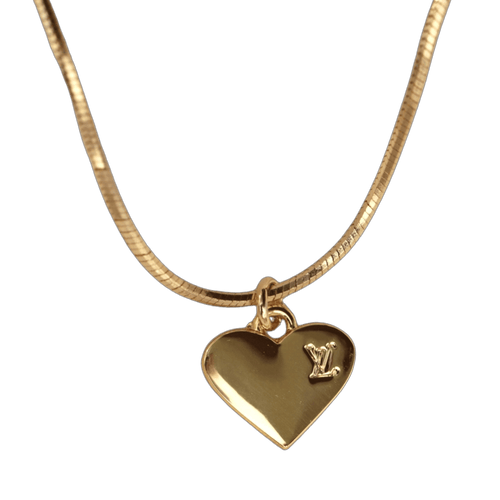 Louis Vuitton Red Charm Gold Pendant Necklace – Reluxe Vintage
