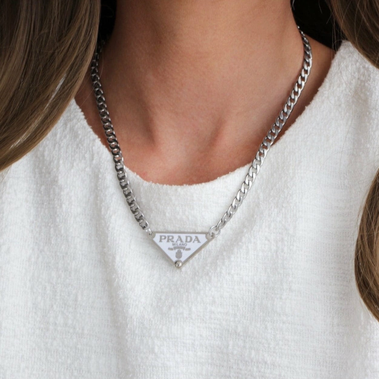 Prada reworked necklace new arrivals