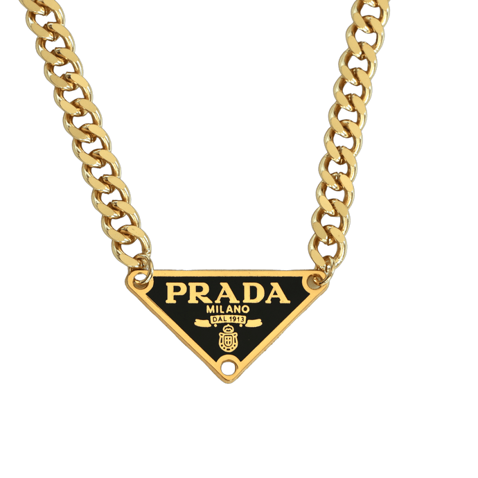 Reluxe Vintage Milano Noir Gold Necklace