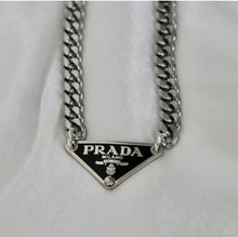 Load image into Gallery viewer, Reluxe Vintage Milano Noir Silver Necklace
