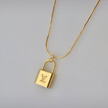 Load image into Gallery viewer, Reluxe Vintage Mini LV Lock Necklace
