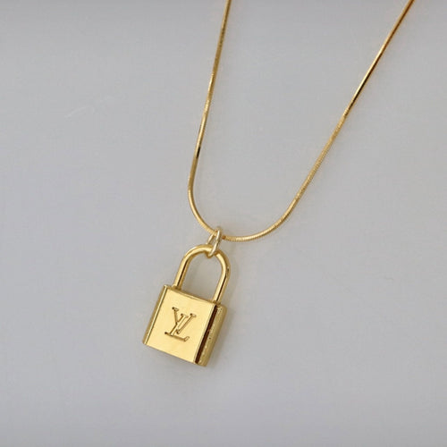 Reluxe Vintage Mini LV Lock Necklace