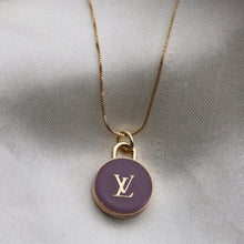 Load image into Gallery viewer, Reluxe Vintage Purple Charm Pastilles Charm Necklace
