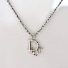 Load image into Gallery viewer, Reluxe Vintage Rope chain Silver J’adore Pendant Necklace
