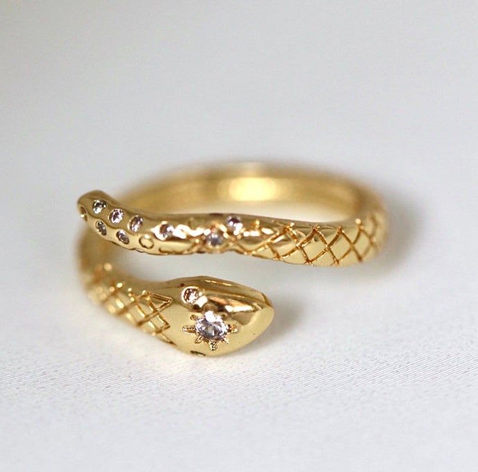 Reluxe Vintage Snake Ring Gold