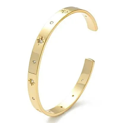 Reluxe Vintage Star Studded Cuff Bracelet